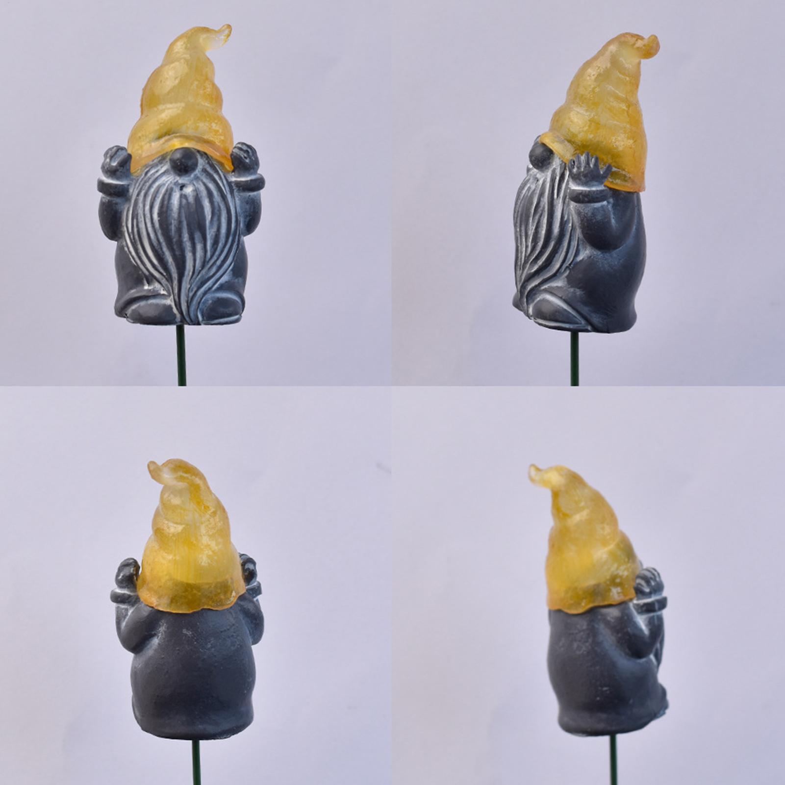 Resin Art With Flowers - Decoratieve tuinpalen 3-delige gloeiende hars buiten