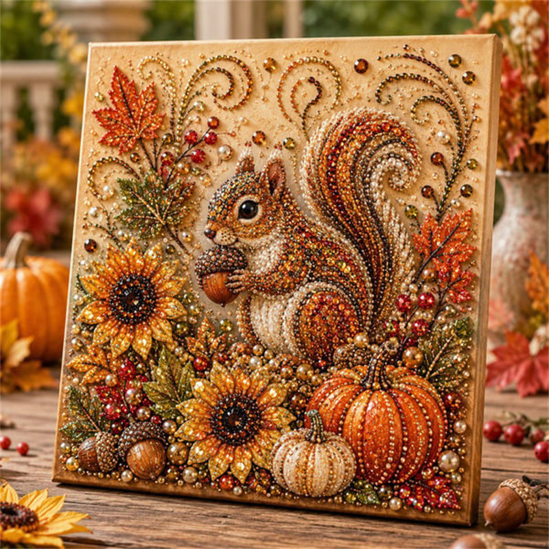 Resin Art With Flowers - Herfst Diamant Parel Schilderkit Herfst Parel