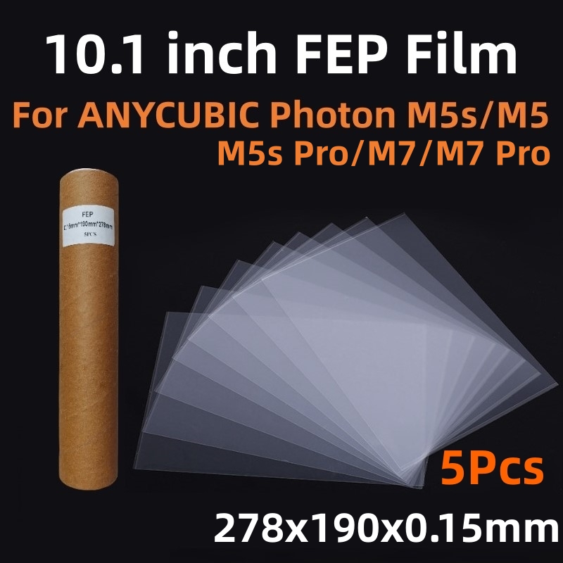 Resin Art Pro - 5 Stuks FEP-Film 10,1 Inch 278x190x0,15mm