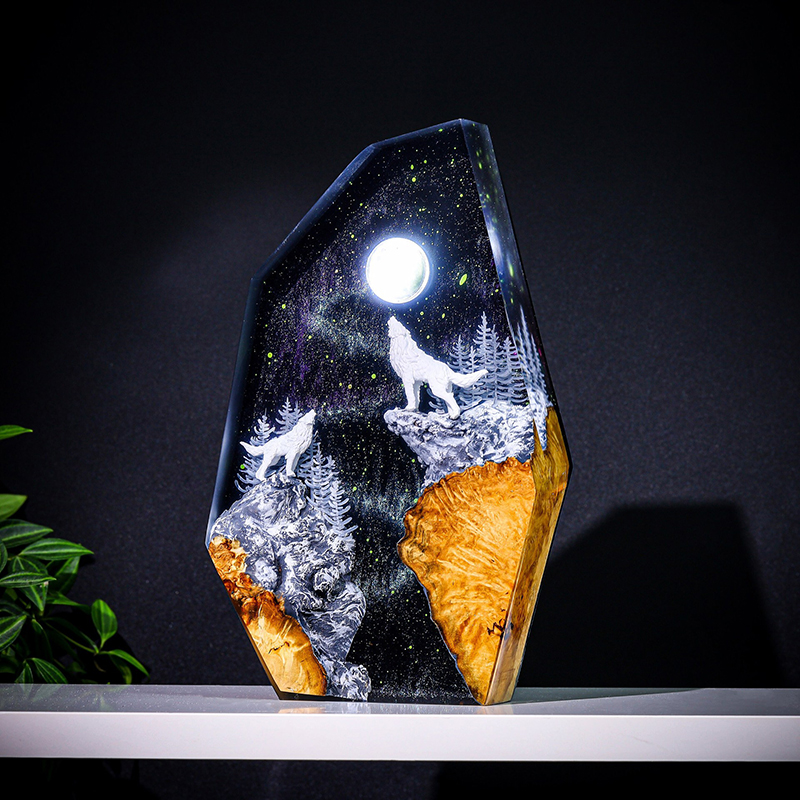 Resin Art And Decor - Natuur Dieren Figuur Organisme Hars Tafellamp