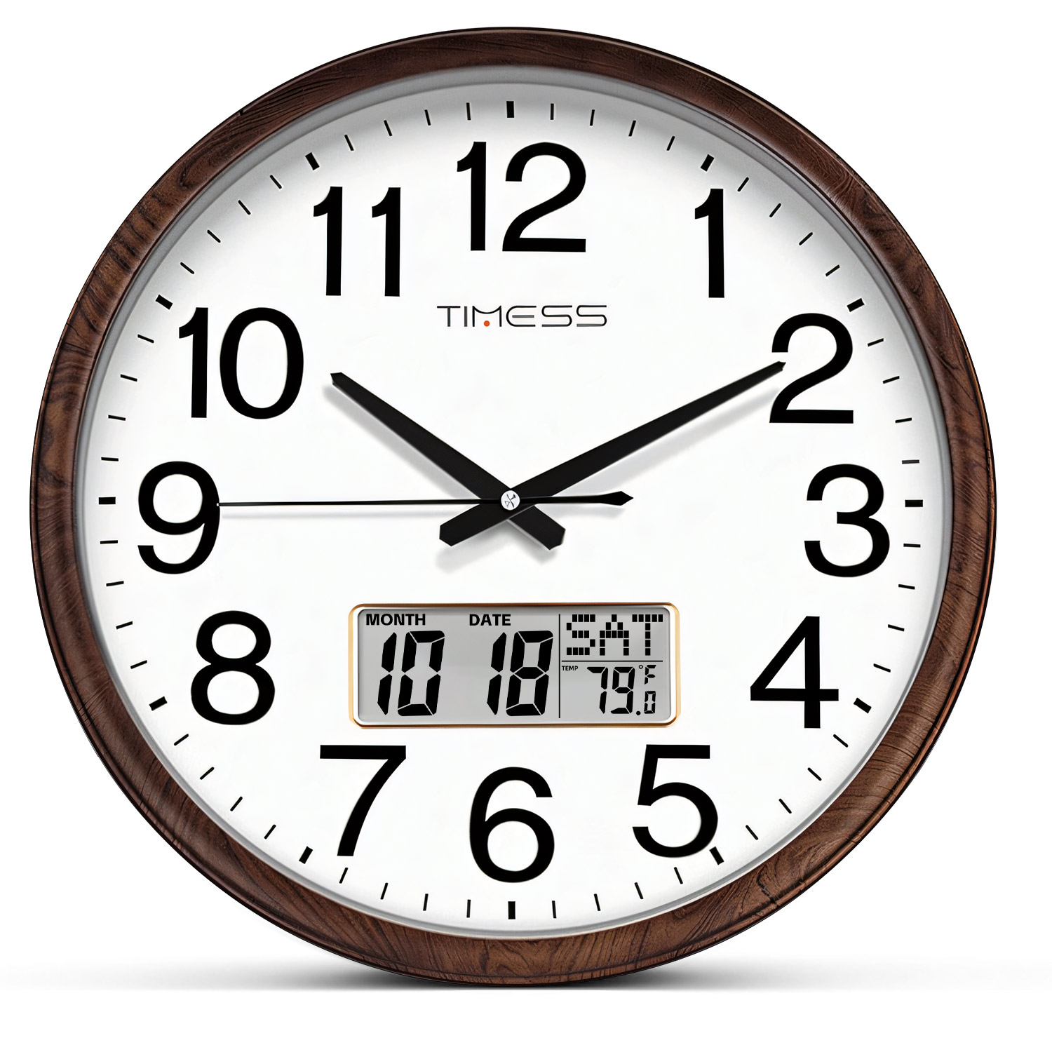 Resin Art Wall Clock - TIMESS 13-inch houten wandklok met eeuwigdurende