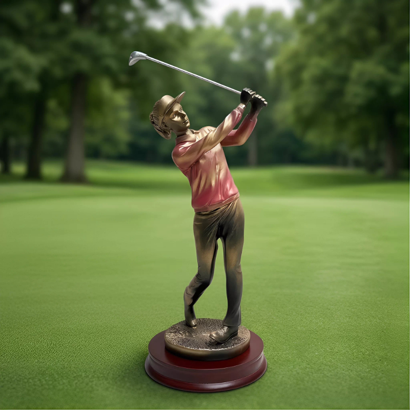 Resin Art Name - Nordic Art Home Decor Golfing Figuur