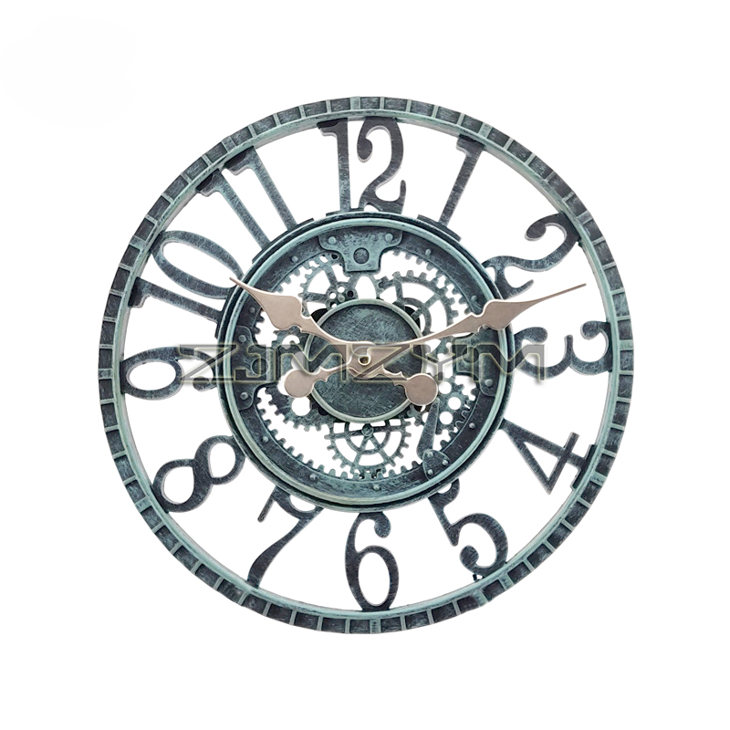 Resin Art Wall Clock - 12 Inch Indoor/Outdoor Retro Waterdichte Wandklok