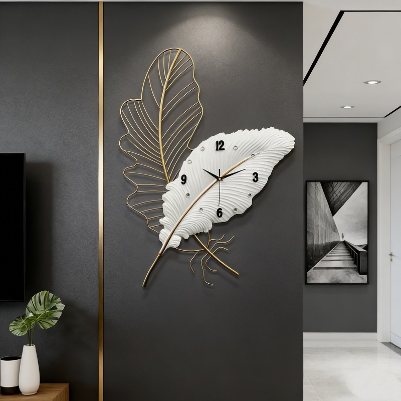 Resin Art Wall Clock - Veerwandklok Moderne kunst wandklok Esthetische muurschilderingklokken
