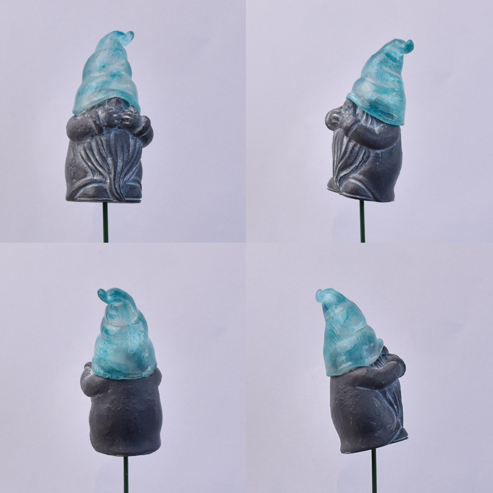 Resin Art With Flowers - Decoratieve tuinpalen 3-delige gloeiende hars buiten