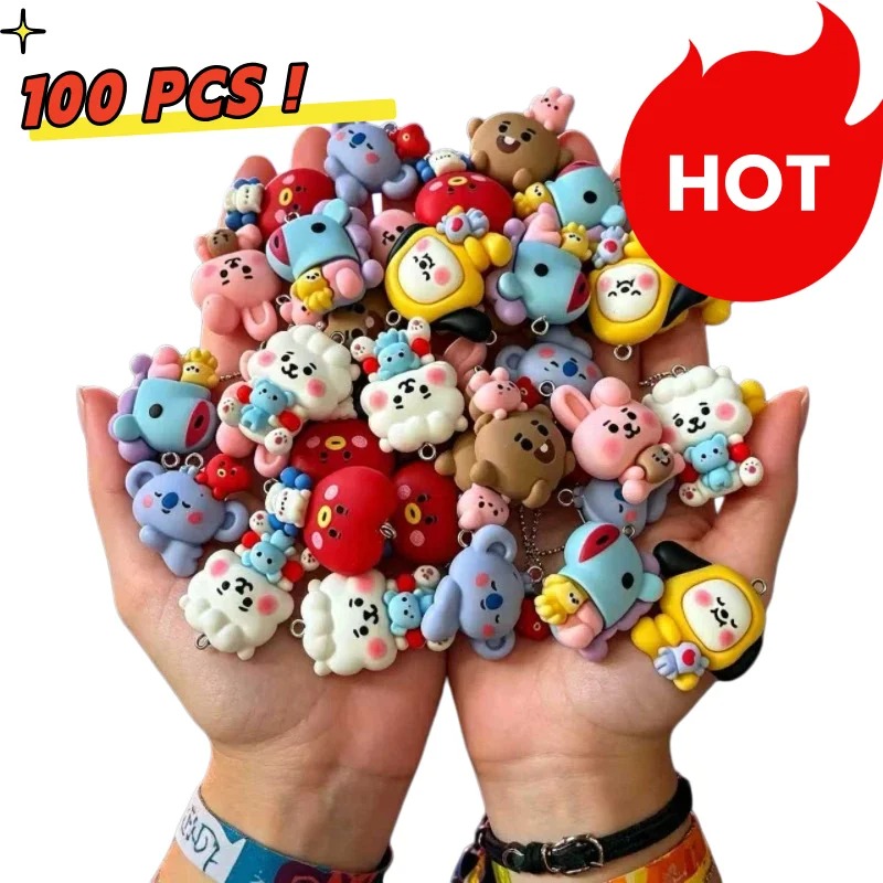 Resin Art For Sale - 7 stks BT21 Hars Cartoon Charm