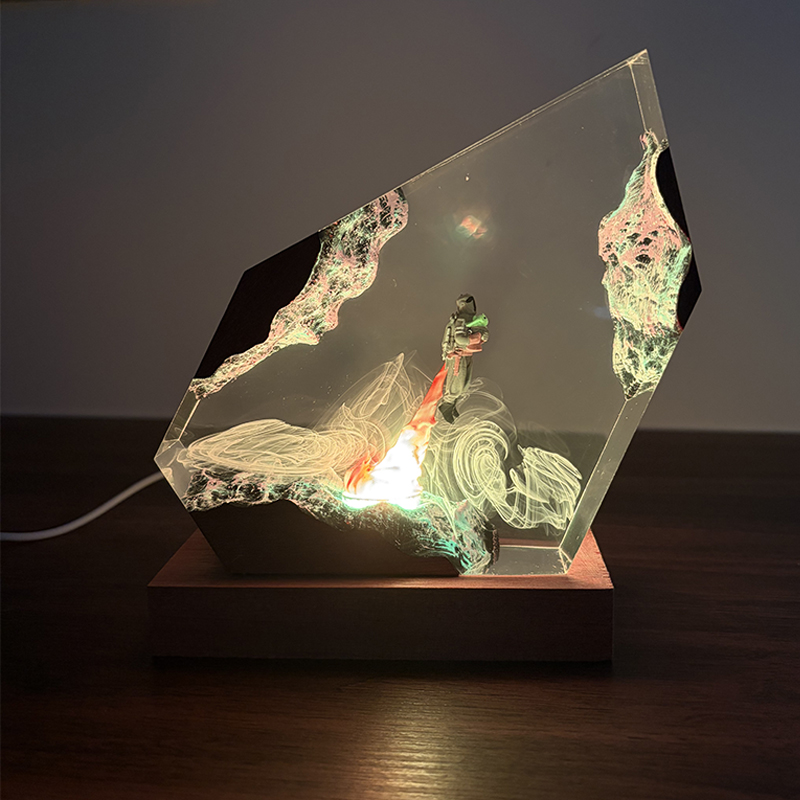 Resin Art And Decor - Sci-fi Anime Figuur Organisme Hars Tafellamp
