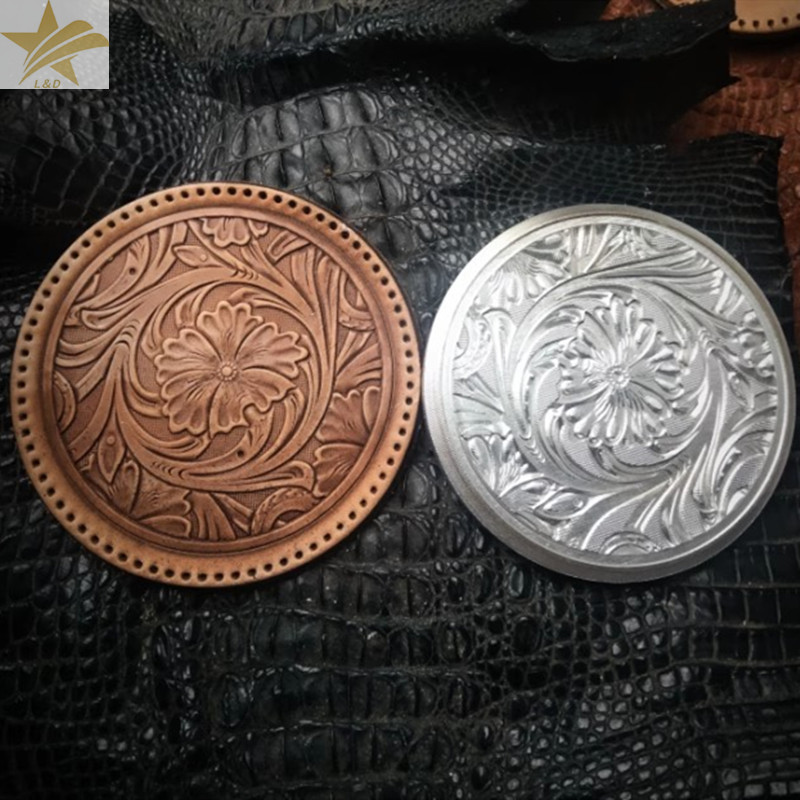 Coaster Mold Square - 3D Aluminium Arabesque Lederen Embossing Stempel