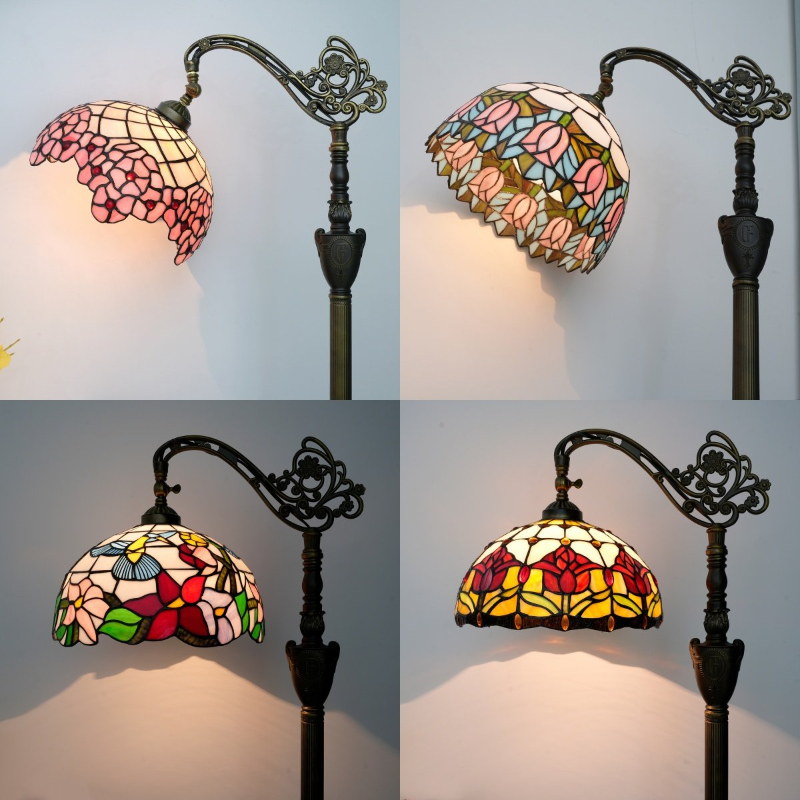 Resin Art Stand - Tiffany vloerlampen bloemen kunst decor staande
