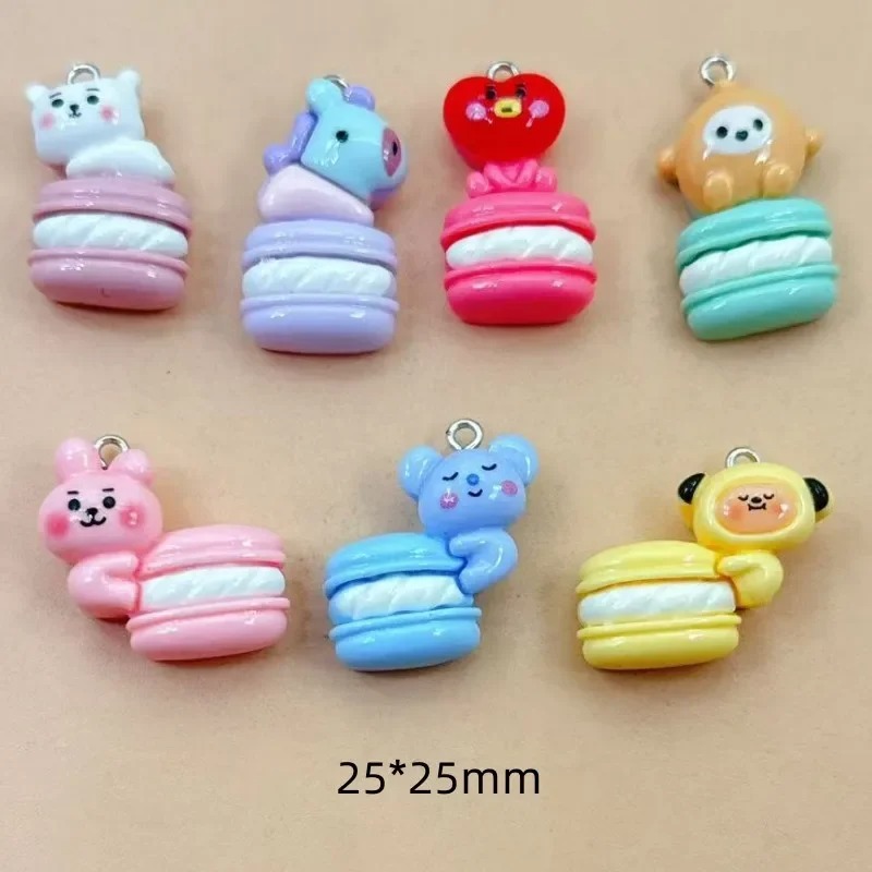 Resin Art And Decor - 10 stuks gemengde cartoonharscharms, kleine decoratieve