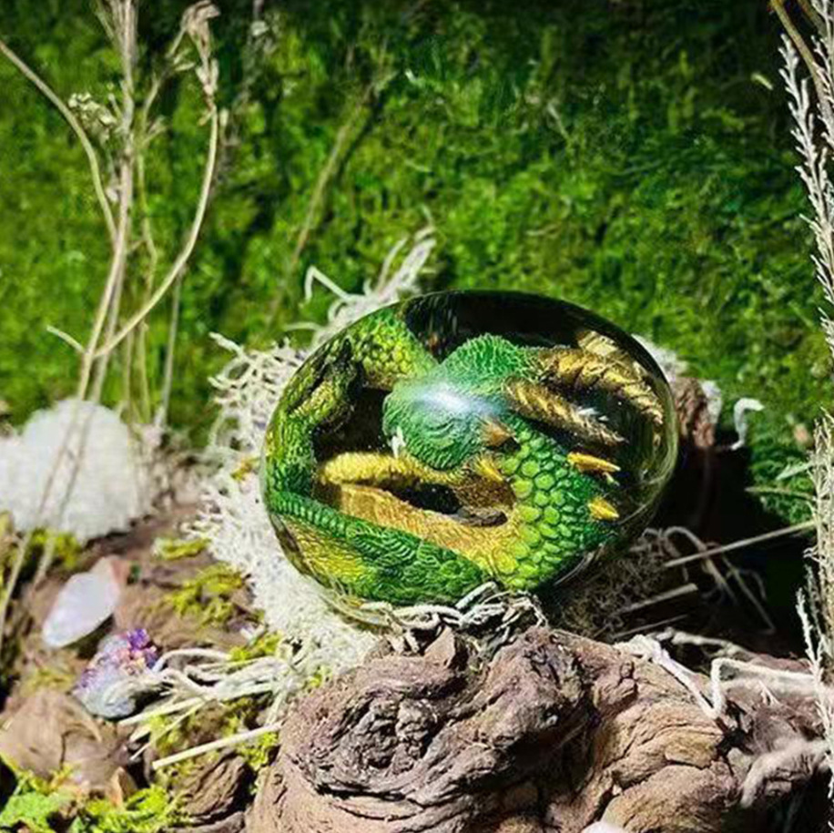 Lava Dragon Egg Standbeeld met - Resin Art Stand recensie en prijs