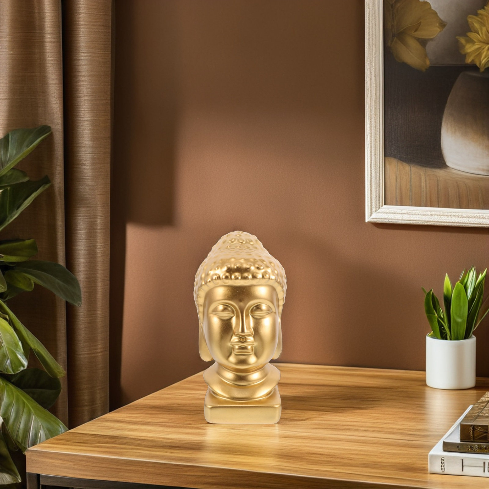 Hars Boeddha hoofd kunstbeeld  - Resin Art And Decor recensie en prijs
