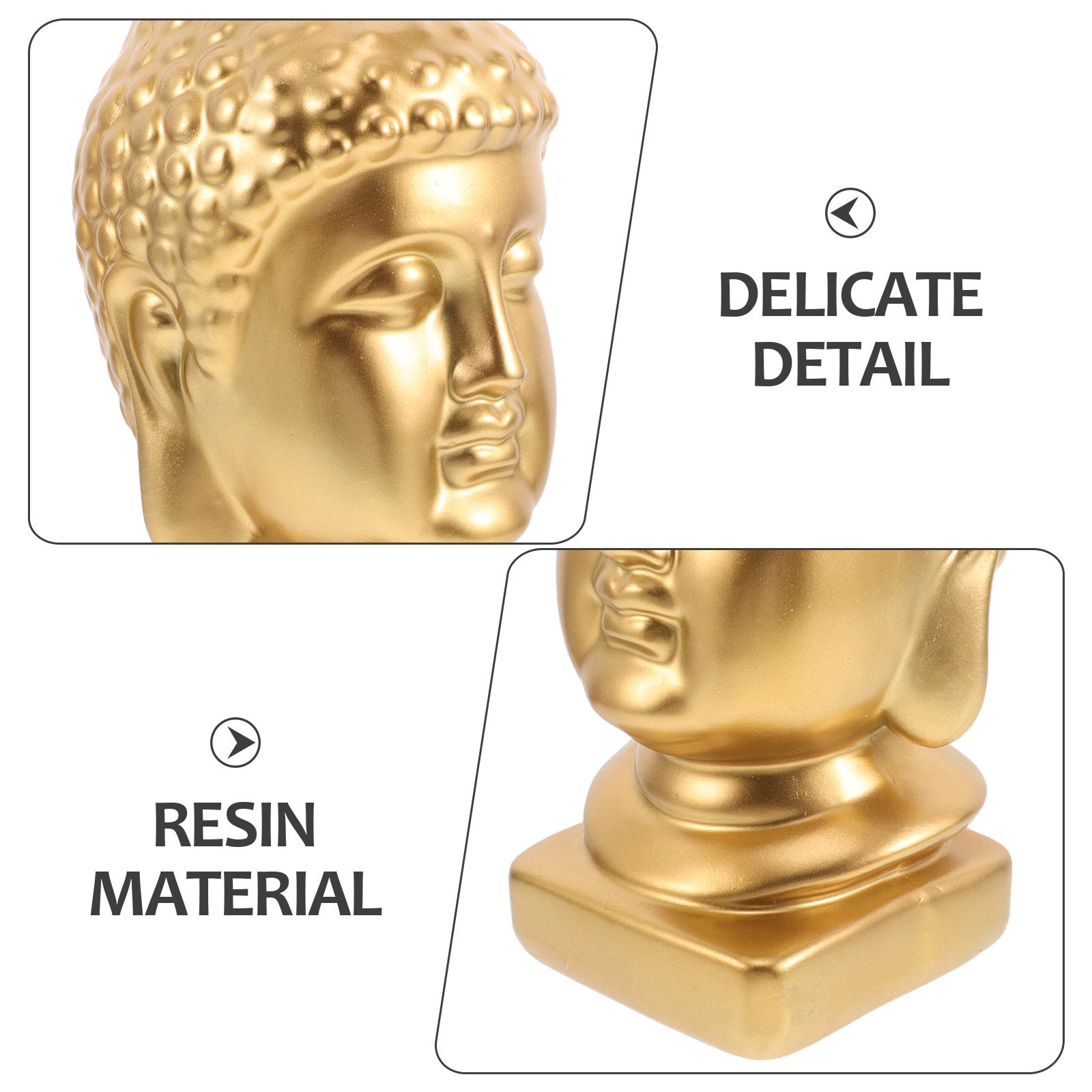 Hars Boeddha hoofd kunstbeeld  - Resin Art And Decor recensie en prijs