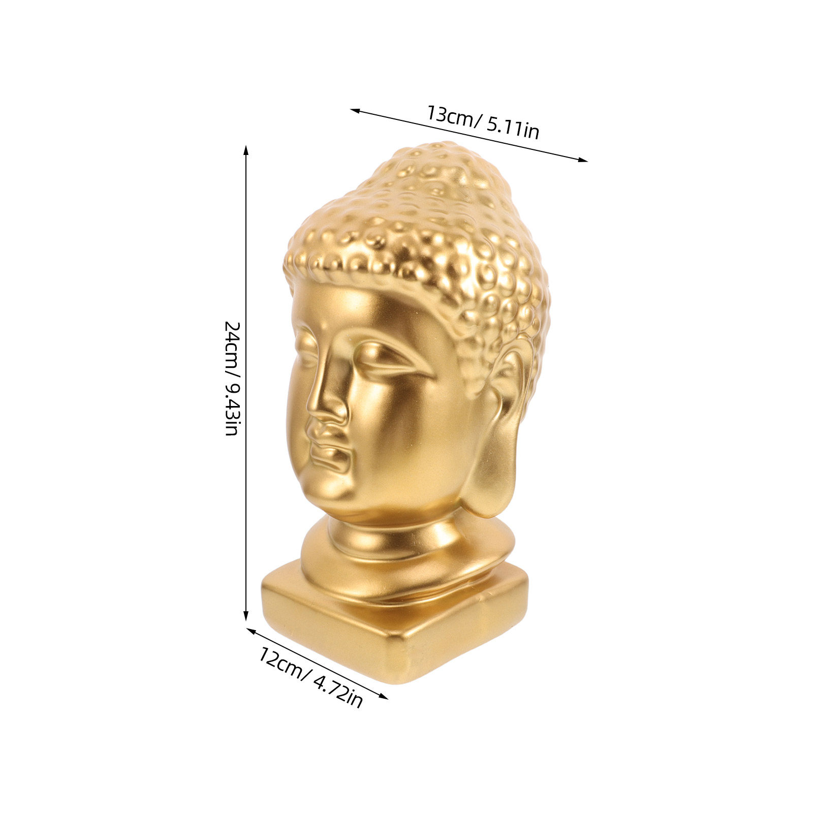 Hars Boeddha hoofd kunstbeeld  - Resin Art And Decor recensie en prijs