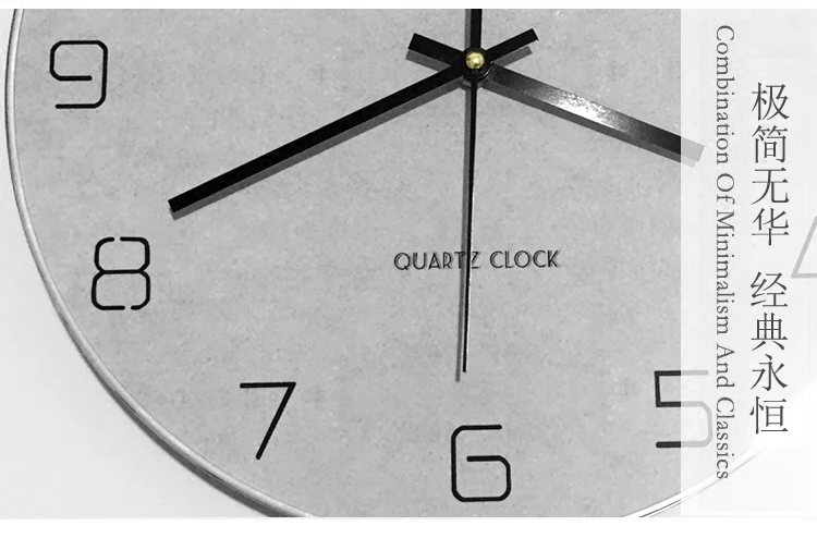 Grijze Ronde Wandklok Modern D - Resin Art Wall Clock recensie en prijs