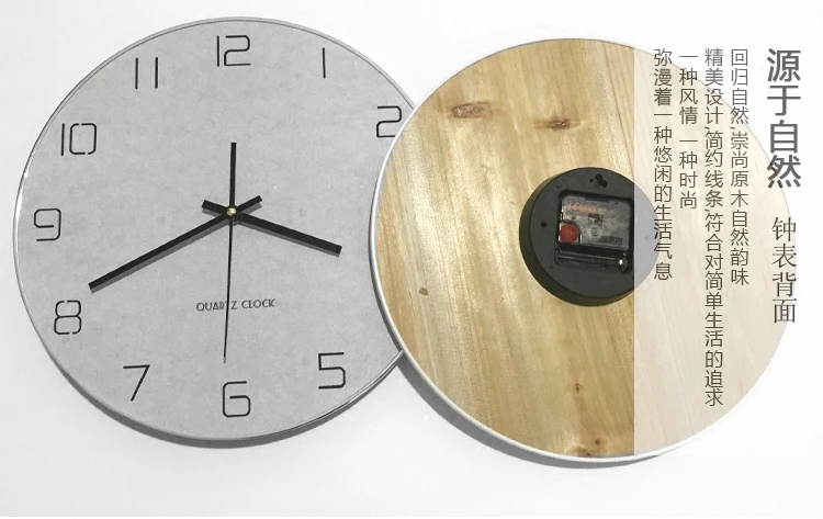 Grijze Ronde Wandklok Modern D - Resin Art Wall Clock recensie en prijs