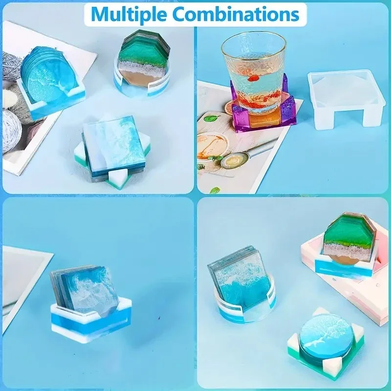 5 stks/set DlY Epoxyhars Cup O - Coaster Mold Square recensie en prijs