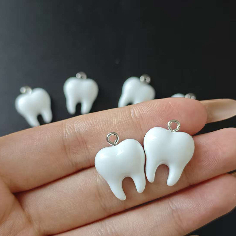 10 stuks schattige witte tande - Resin Art For Sale recensie en prijs