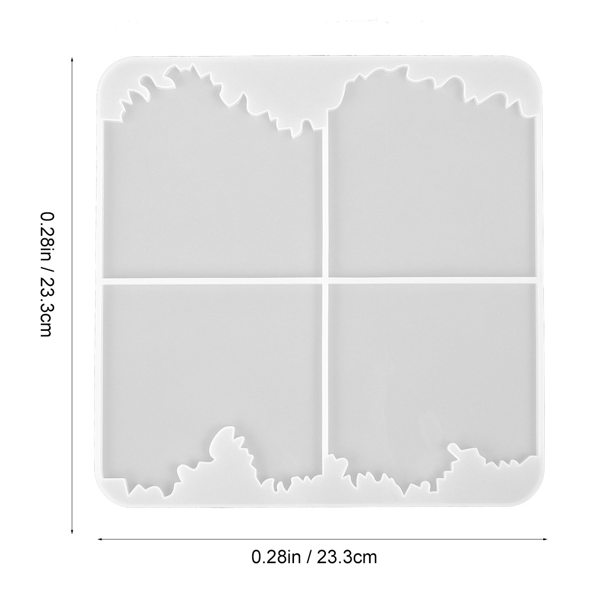 1 stuks kristal epoxy silicone - Coaster Mold Square recensie en prijs