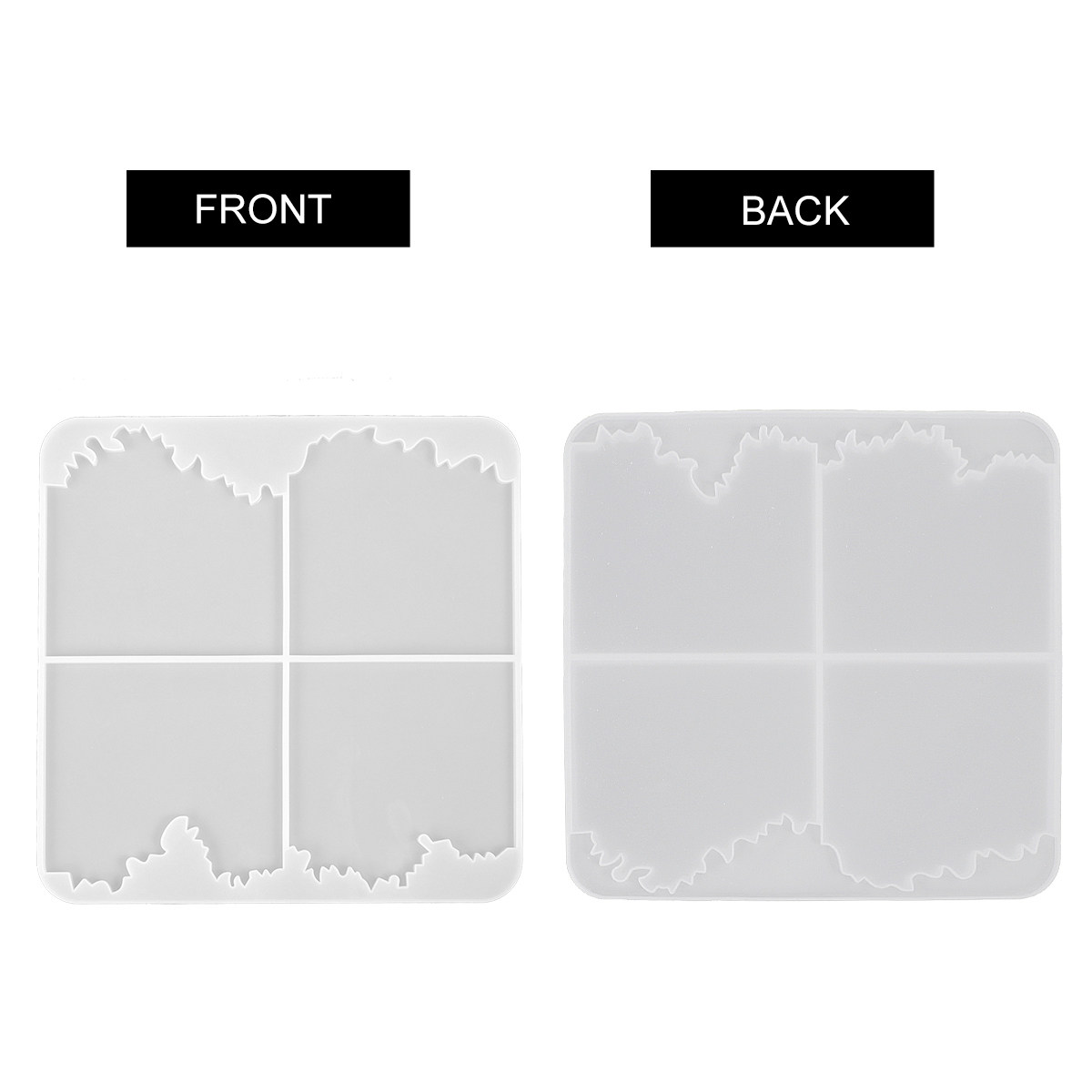 1 stuks kristal epoxy silicone - Coaster Mold Square recensie en prijs