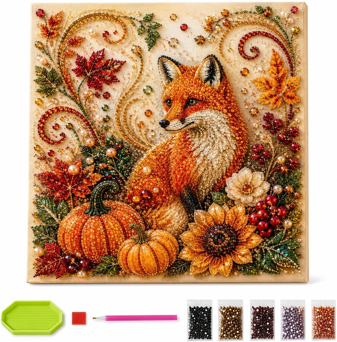 Herfst Diamant Parel Schilderk - Resin Art With Flowers recensie en prijs