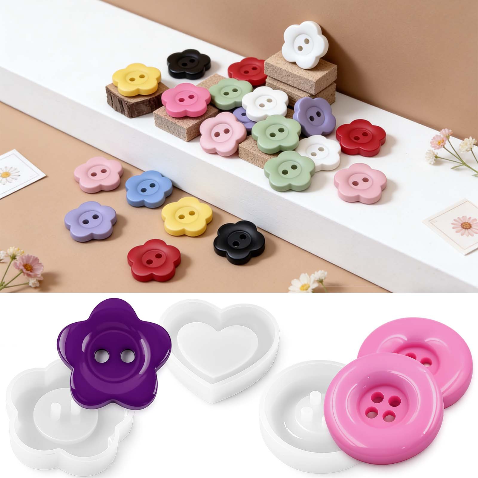 DIY hars siliconen mal rond ha - Resin Art Heart recensie en prijs