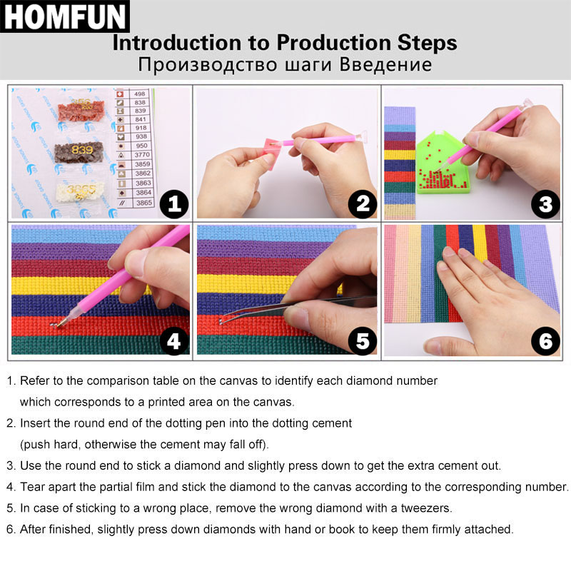 Homfun Volledige Vierkante/Ron - Resin Art Name recensie en prijs