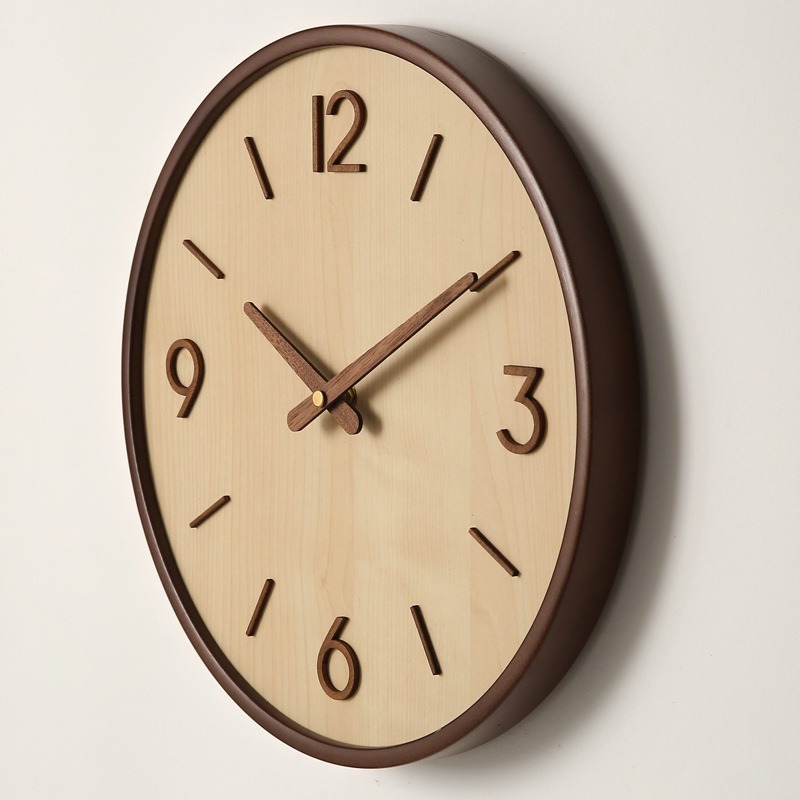 Moderne houten stille kunstwan - Resin Art Wall Clock recensie en prijs