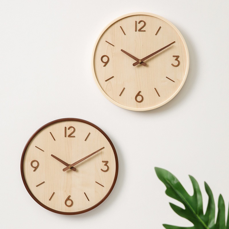 Moderne houten stille kunstwan - Resin Art Wall Clock recensie en prijs