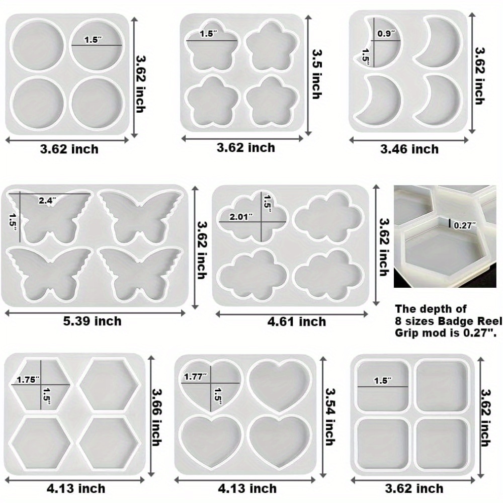 Multi-vormige DIY hars silicon - Resin Art Name recensie en prijs