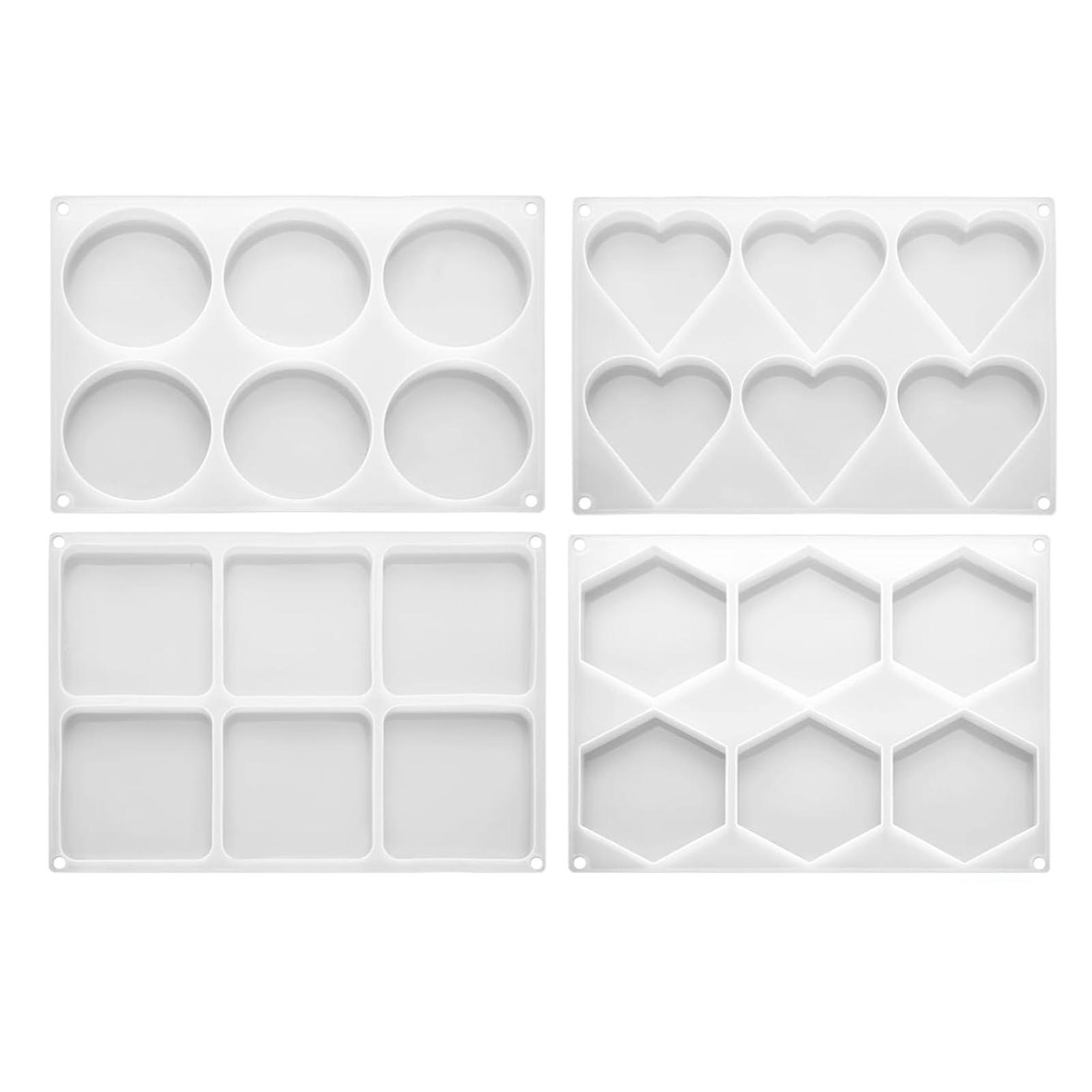 4 stuks diepe hars onderzetter - Coaster Mold Square recensie en prijs