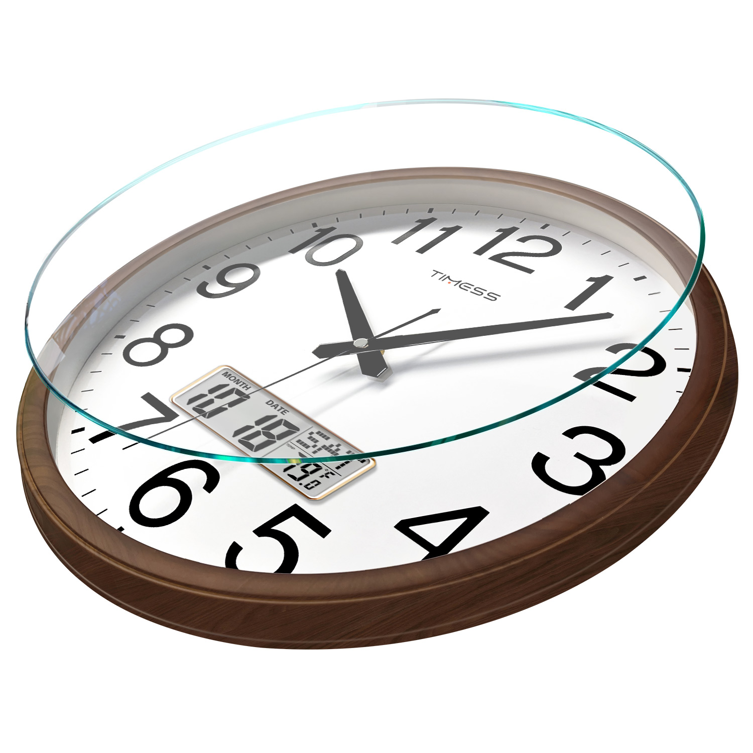 TIMESS 13-inch houten wandklok - Resin Art Wall Clock recensie en prijs