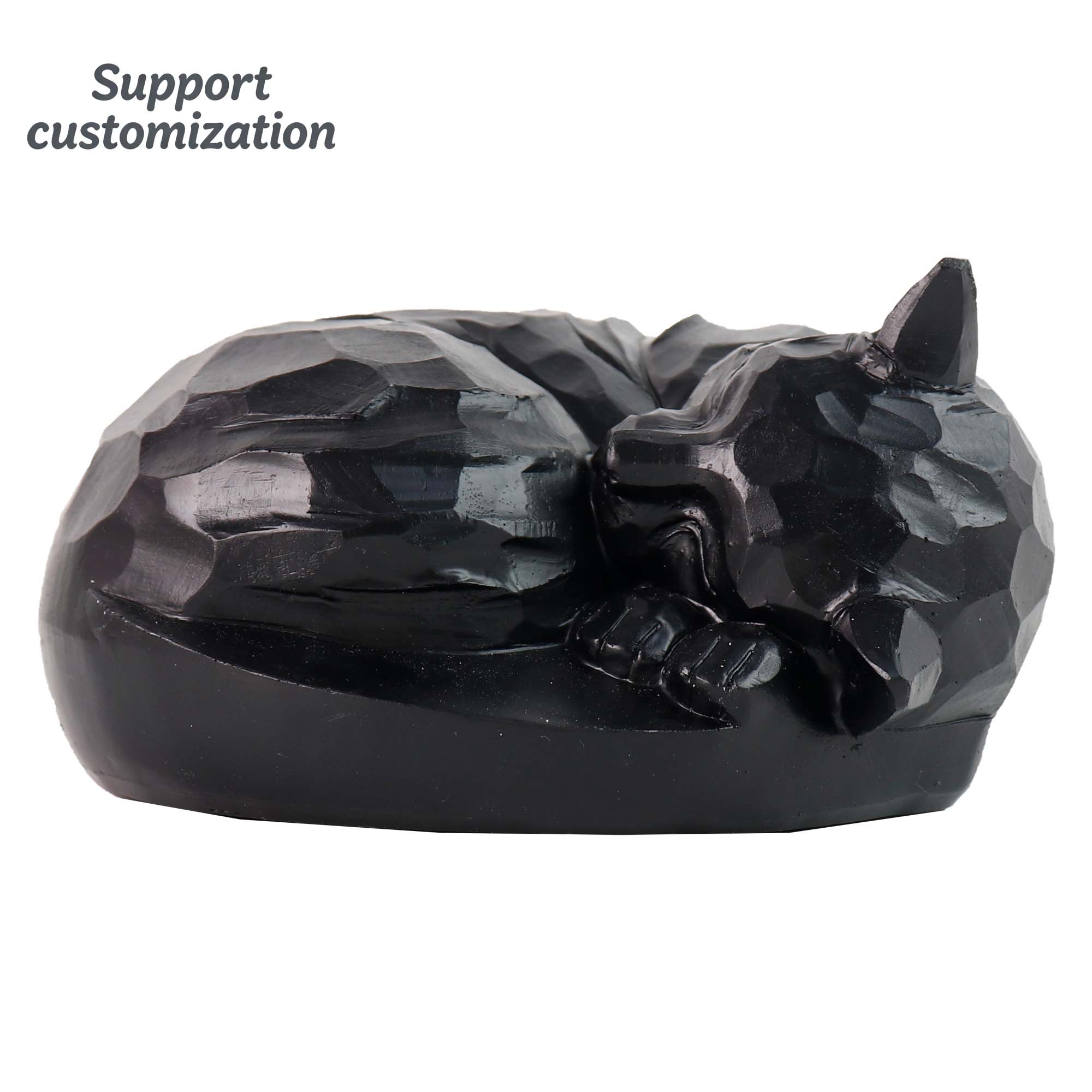Zwarte kat-thema handgeschilde - Resin Art Name recensie en prijs