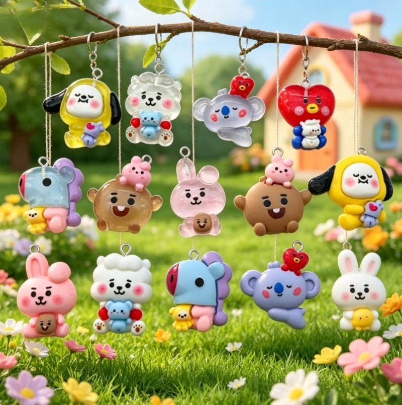 7 stks BT21 Hars Cartoon Charm - Resin Art For Sale recensie en prijs
