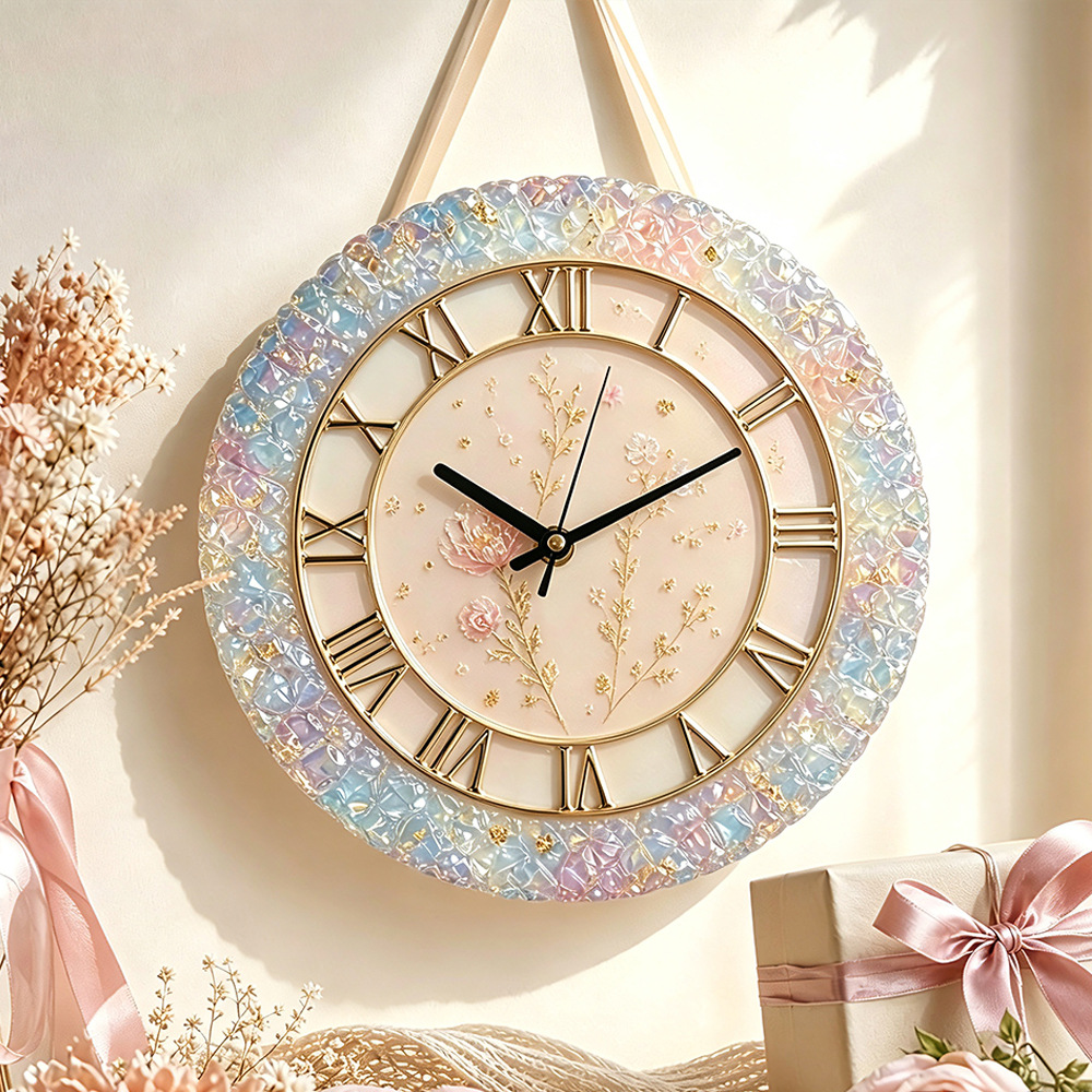 Diamant Facetgeslepen Klok Sil - Resin Art Wall Clock recensie en prijs