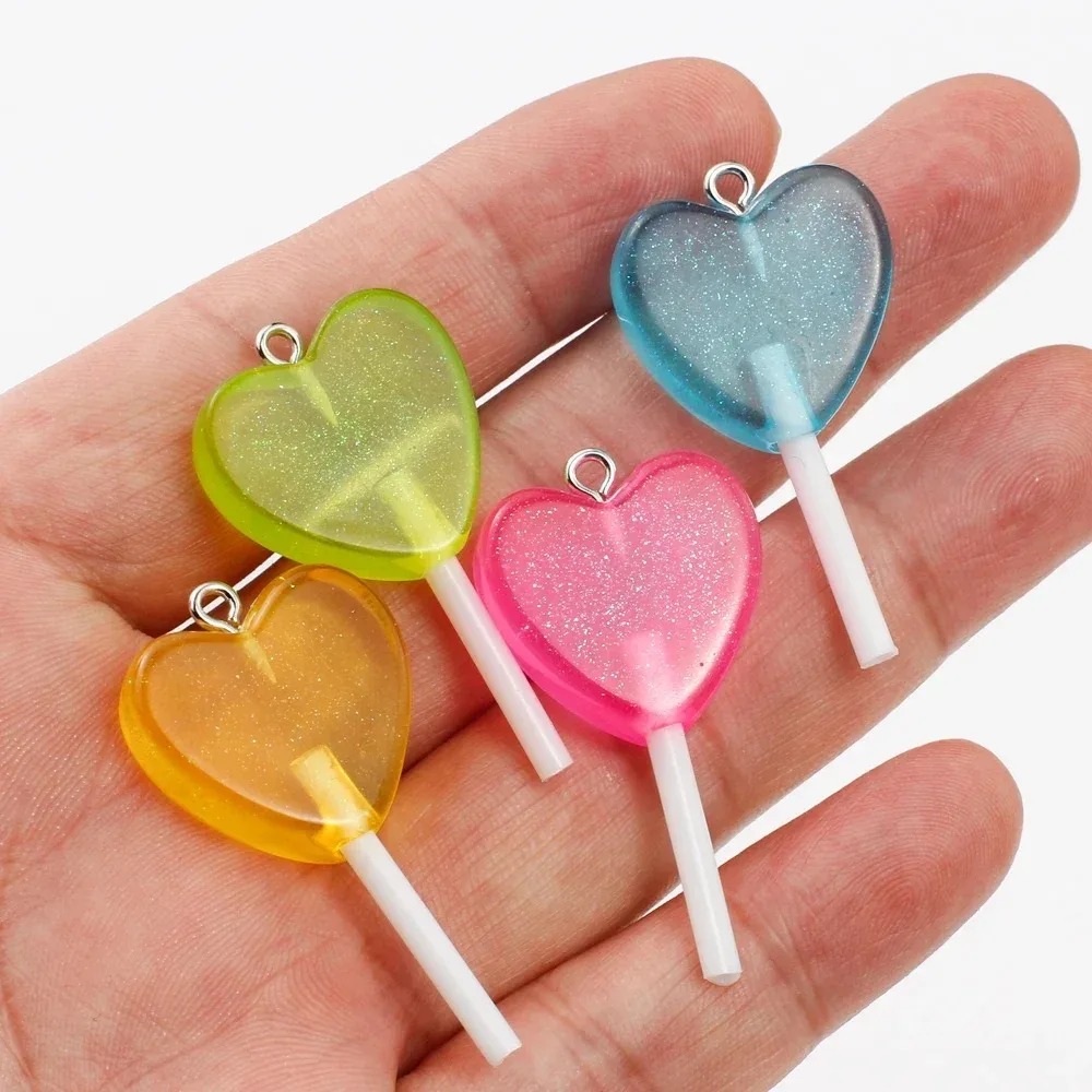 10 stuks Kawaii Glanzende Hart - Resin Art For Sale recensie en prijs