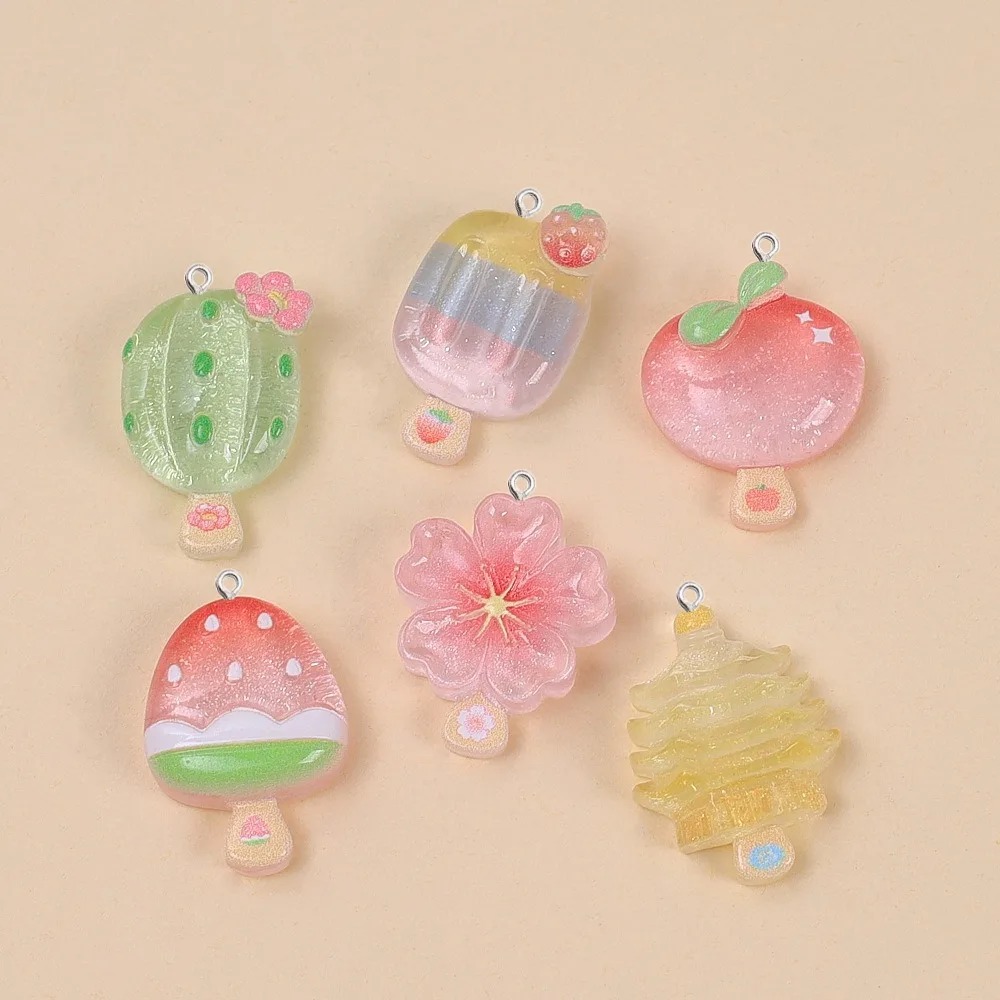 10 stuks Kawaii zomer ijslolly - Resin Art With Flowers recensie en prijs