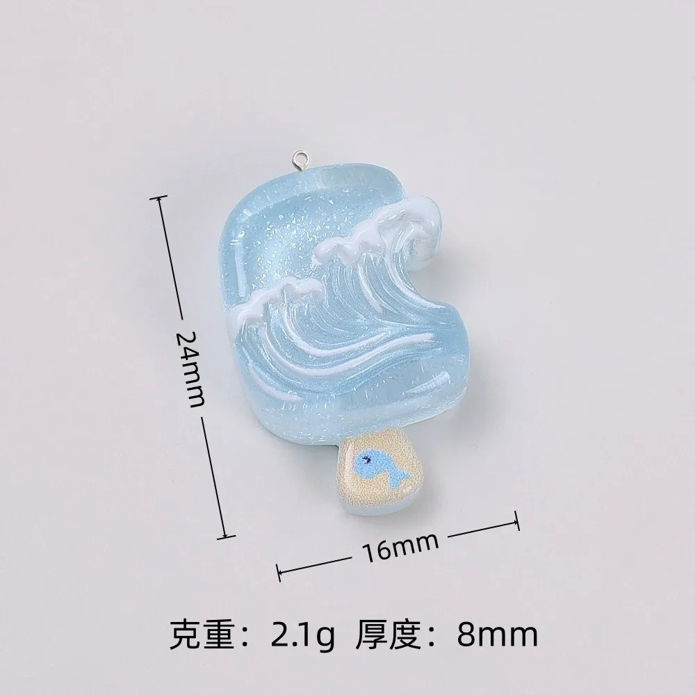 10 stuks Kawaii zomer ijslolly - Resin Art With Flowers recensie en prijs