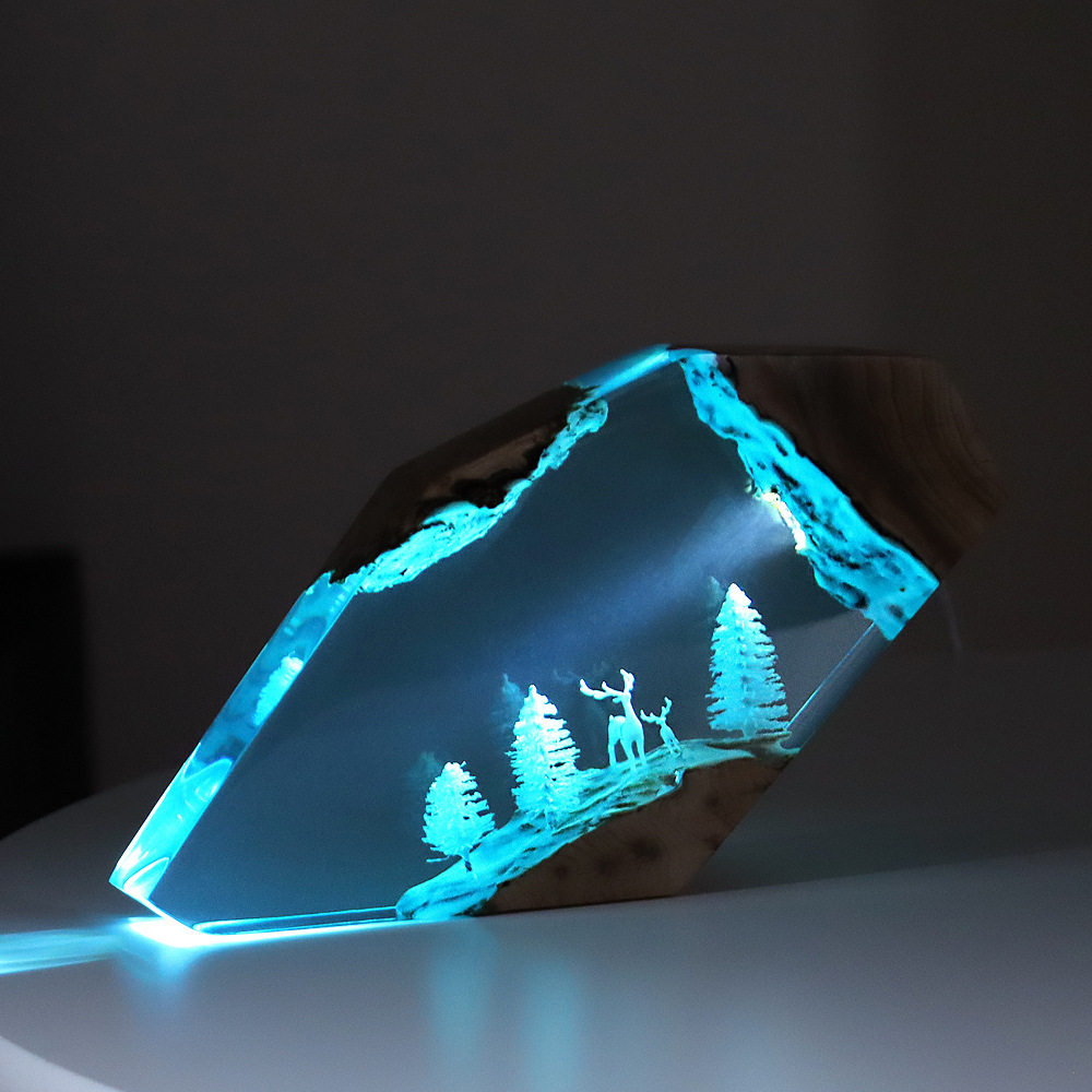 Bosfee Herten Desktop Kunst Ge - Resin Art And Decor recensie en prijs