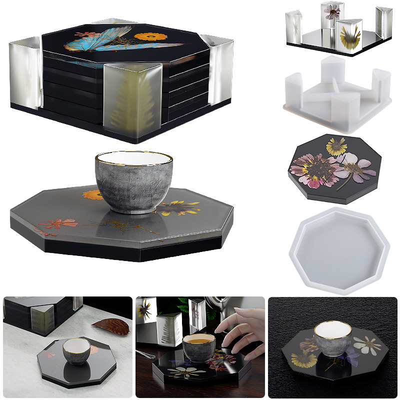 Siliconen Onderzetter Opbergdo - Coaster Mold Square recensie en prijs