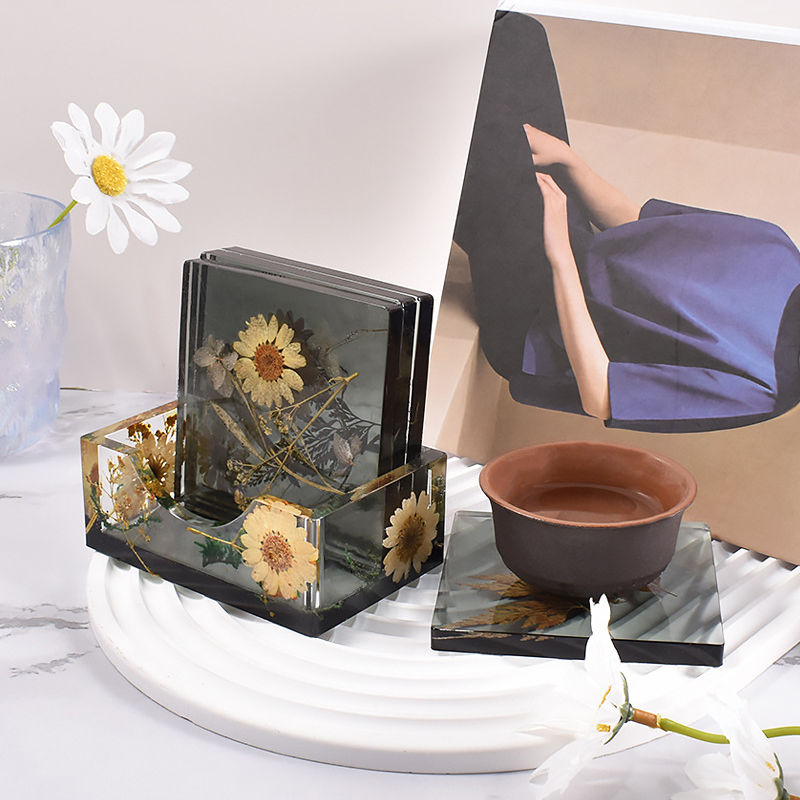 Siliconen Onderzetter Opbergdo - Coaster Mold Square recensie en prijs