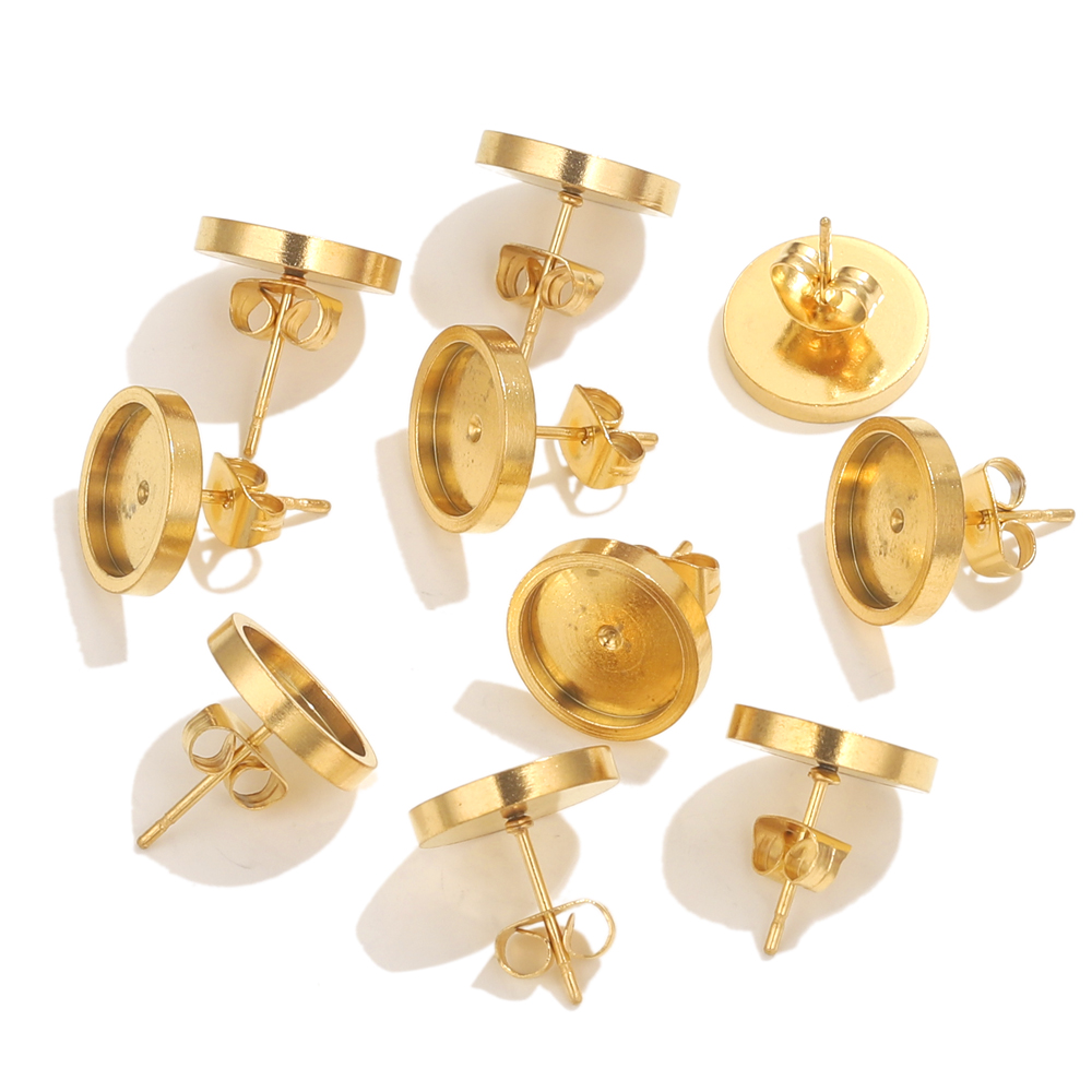 10st roestvrij staal gouden oo - Resin Art For Sale recensie en prijs